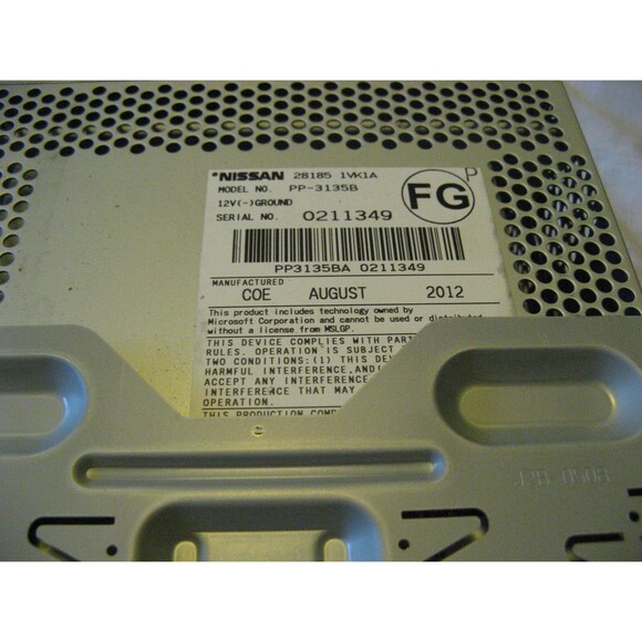 2011 - 2014 Nissan Rogue Radio CD Player Head Unit 28185 1VK1A PP-3135B 3752 Z6 - Picture 3 of 8